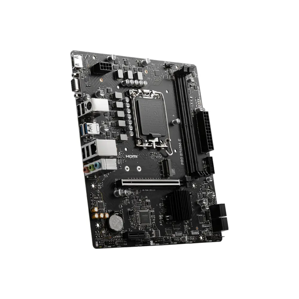 MSI PRO B760M-E DDR5 Motherboard For Intel 12th | 13th | 14th Gen view 3
